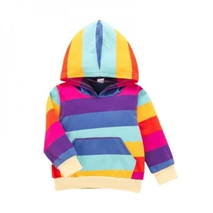 Suéter con capucha para niños bobora patrón arco iris - Imagen 1 de 3