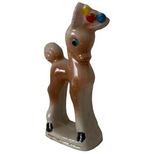 Estatuilla de cerámica Pony Baby Horse pintada Japón de colección - Imagen 1 de 11