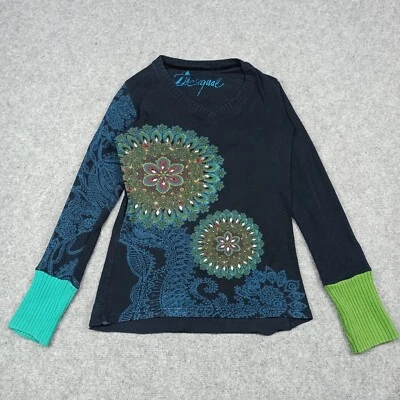 Desigual Mujer Shirt W Suéter Mangas TALLA S Algodón Jersey/Punto Mandala Small - Imagen 1 de 4
