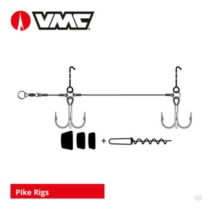 VMC Pike Rig Stingers - Perch Zander Catfish Predator Fishing Lure Tackle Hooks - Picture 1 of 9