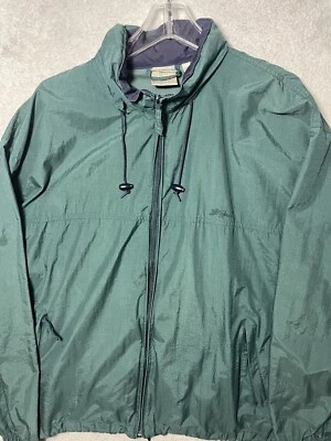 Vintage Mens 90s LL BEAN Anorak Shell Full Zip JacketOutdoor Windbreaker XL - Image 1 of 4