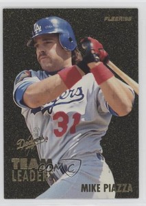 1995 Fleer Team Leaders Mike Piazza Ramon Martinez #21 HOF