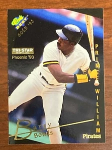 BARRY BONDS 1993 CLASSIC BEST GOLD PRINCE WILLIAM PIRATES TRI STAR PROMO CARD #3 - Bild 1 von 2