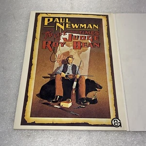 Unique & Original Paul Newman The Life & Times Of Judge Roy Bean Tri-Fold Poster - Picture 1 of 23