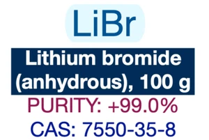 CAS: 7550-35-8 || Anhydrous LiBr || 100 g || Purity: 99+%, - Picture 1 of 3