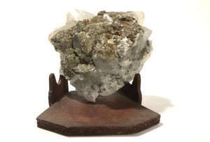 Schönes multiminerales Pyrit Quarz Kristall Display Exemplar - LB - Bild 1 von 4