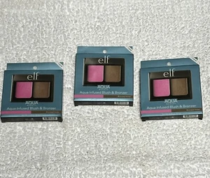 ELF Aqua Beauty Aqua-Infused Blush & Bronzer -Bronzed Violet 0.29 oz (3pack) - Picture 1 of 10