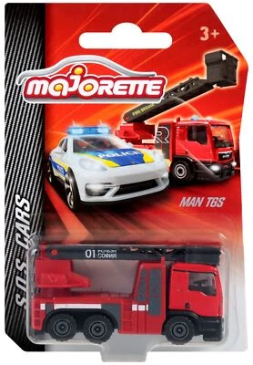MAN TGS Bulgarian Fire Ladder Truck Sofia Majorette S.O.S Cars 2020 299F 1:87 - Image 1 of 2