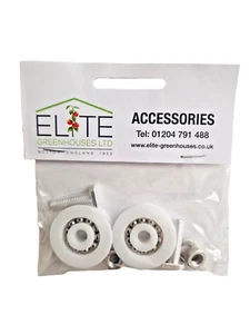 Elite Gewächshaus Tür Räder Kit 32 mm mit Erntekopf Befestigungen. Original. Versandkostenfrei - Bild 1 von 17