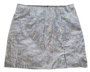 Women's Mini Skirt Altar'd State Blue Floral pattern zipper closure Size S - Picture 1 of 10