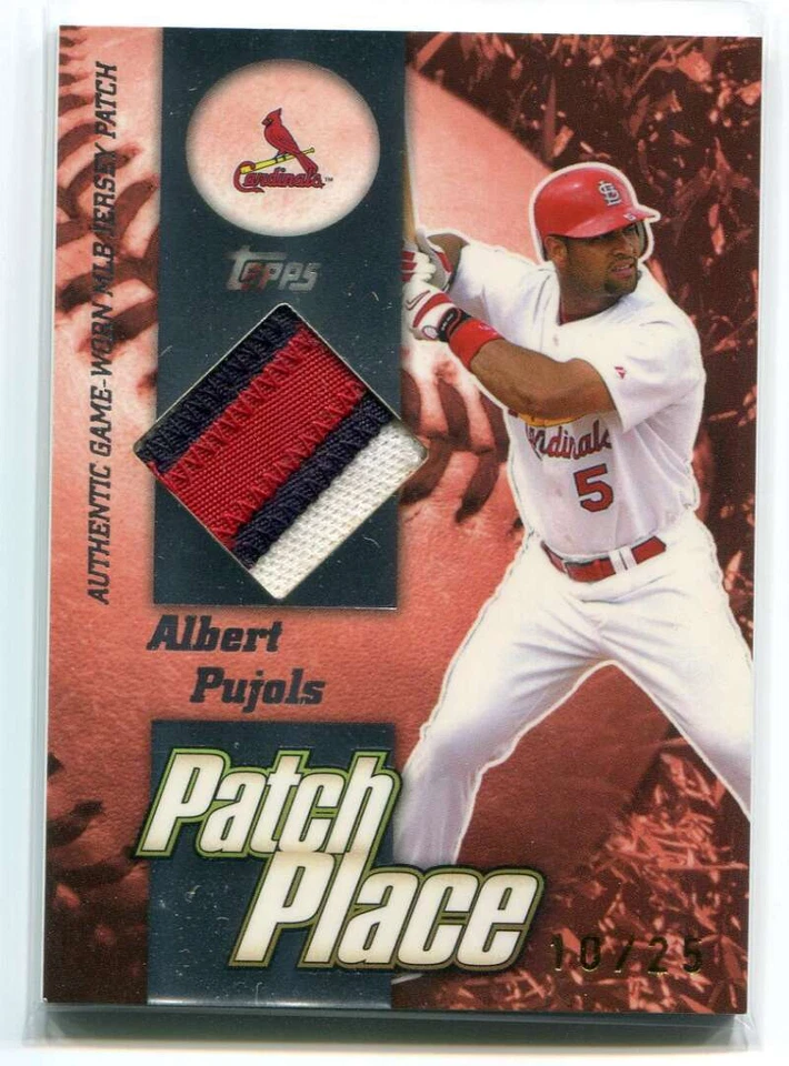 2004 Topps Clubhouse Patch Place AP Albert Pujols Patch 10/25 - Image 1 of 1
