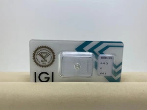 DIAMANTE 0,45 quilates Brillante VVS2 Cristal (K) Certificado IGI - Imagen 1 de 2