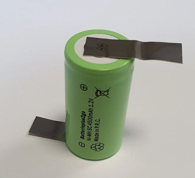 Batterieplus2go Akku Sub-C 4500 mAh | 1,2V  NiMh mit Z Lötfahne Flattop - Bild 1 von 1