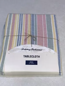 "Mantel Tommy Bahama redondo 70"" a rayas interior nuevo con etiquetas" - Imagen 1 de 4