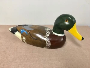 Vintage Duck Decoy Folk Art Original Paint 14" Long - Picture 1 of 3
