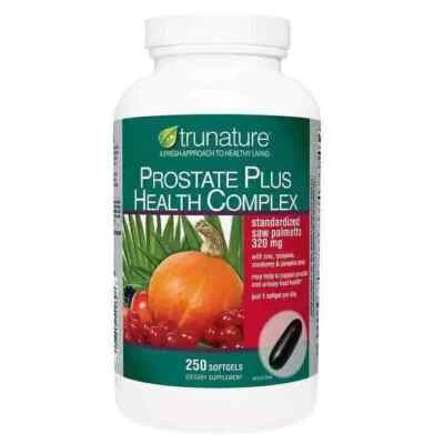 Trunature PROSTATE PLUS HEALTH COMPLEX 250 Softgels Saw Palmetto with Zinc - Image 1 of 4