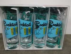 Retro Shot Glasses 2 oz 4" Cocktail Time by Destination PSP Palm Springs - Picture 1 of 6