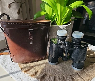 Binoculares vintage Yashica recubiertos óptica 7x35 campo 7 grados con estuche de cuero Foto 1 de 4