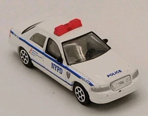 Realtoy White Ford Crown Victoria NYPD 1:64 Diecast Police Car - Picture 1 of 10