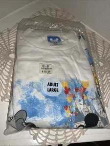 NOS Mickey Mouse 60th Birthday T-Shirt Large In Original UNOPENED Bag 1988 Nice! - Picture 1 of 7
