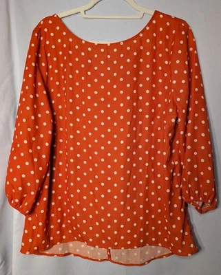 Sweet Pea Polkadot Blouse By Stacy Frati New York Company Size Medium (641) - Image 1 of 4