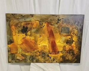 Vintage Y2k Abstract Art Painting - Picture 1 of 10