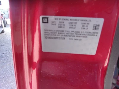 Passenger Sun Visor VIN W 4th Digit Limited Side Lamps Fits 06-16 IMPALA 524527 Foto 1 de 4