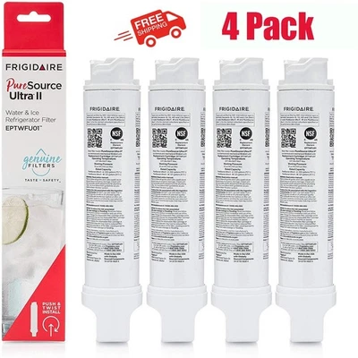 4 PACK NEW Frigidaire EPTWFU01 Pure Source Ultra II Refrigerator Water Filter - Image 1 of 4