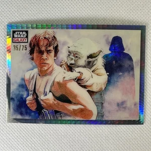 2023 Topps Chrome Star Wars Galaxy #30 Weight of Destiny Prism Refractor /75 - Picture 1 of 6