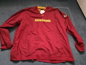 Reebok NFL Washington Redskins Pullover Windbreaker Jacke Herren 2XL Neu Mit Etikett - Bild 1 von 4