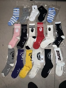 Bape A Bathing Ape Socks 10 Pair Lot. - Picture 1 of 6