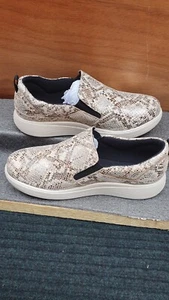 STRIVE Florida 11 leather snake print orthotic slip on trainers size 7 (41) r17 - Picture 1 of 6