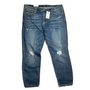 Judy Blue Relaxed Fit slightly distressed stretch denim jeans Women’s 3XL NWT - Picture 1 of 9