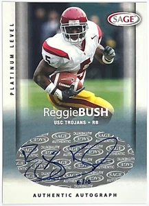 2006 SAGE Platinum Level Reggie Bush SSP Auto RC #A8 /10 - Picture 1 of 2