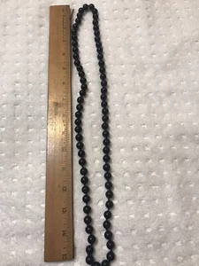 Onyx Large bead 32” Necklace - Picture 1 of 4