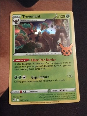 Pokémon TCG Trevenant Trick or Trade 2023 017/196 Holo Rare-NM - Image 1 of 2