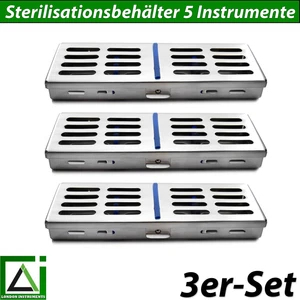 Contenedor de esterilización dental de 5 instrumentos de almacenamiento contenedor estéril de 3 - Imagen 1 de 6