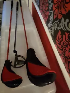 3 Hippo Giant golf clubs 2 with cobers included is a putter 23'o degree & no 1 - Picture 1 of 19