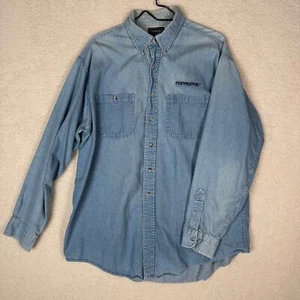 Camicia Vantage Custom Classics Evinrude Denim Uomo XL 90s Nautica Sport - Foto 1 di 8