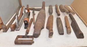 Antique lead working smoothing forming collectible auto body metal tool lot - Picture 1 of 13