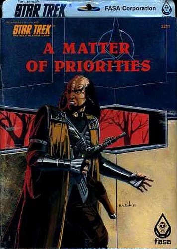 STAR TREK A MATTER OF PRIORITIES NEW SEALED Adventure Module  #2211 FASA STTOS - Image 1 of 1