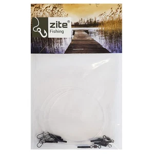 Fluorocarbon Vorfach Spinnvorfächer Barsch Hecht Zander Set 4STK Zite Fishing - Bild 1 von 8