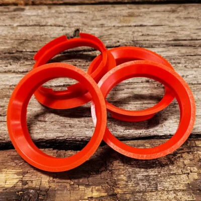 4x Zentrierringe 63,4 x 57,1 mm für Felgen Brock Keskin RC Oxigin Motec Sparco - Bild 1 von 4