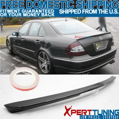 FIT For 03-09 Benz E-Class W211 AMG Trunk Spoiler Painted Obsidian Black #197 - Image 1 of 4