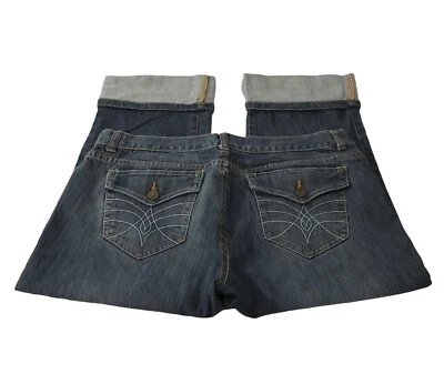 Daisy Fuentes Moda Woman’s Size 12 Cropped Capri Blue Jeans EUC - Image 1 of 4