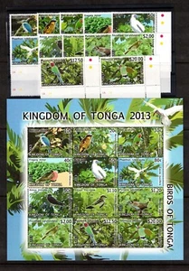 Tonga 1203-14,1215 MNH set & S/S of 2013 - WWF - Birds  - Picture 1 of 1