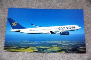 CYPRUS AIRWAYS AIRBUS A330 AIRLINE ISSUE POSTCARD