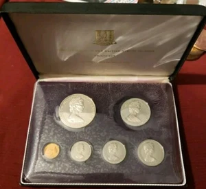 Silver - Coins of the BRITISH VIRGIN ISLANDS 6-COINs w/ Silver Dollar - Picture 1 of 5