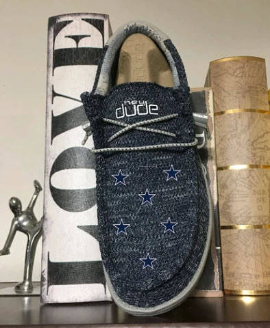 NFL Dallas Cowboys  Men's Six stars Canvas Shoes Sneakers Size 9 NEW Cover