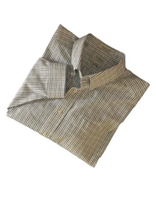 Camisa de vestir LL Bean resistente a las arrugas a cuadros para hombre 17,5-36 manga larga con botones - Imagen 1 de 7